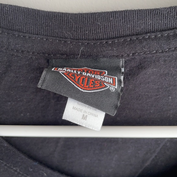 Harley-Davidson Ladies T-shirt, Black and Gold, Live to Ride, size Medium - Picture 3 of 3